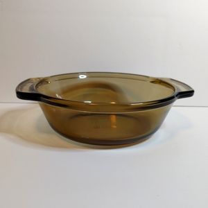 Anchor OvenWare Casserole Dish Without Lid Amber Color 1.5 Quart USA